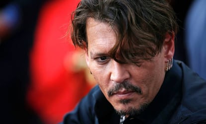 Johnny Depp, en el estreno de 'Piratas del Caribe', en China.