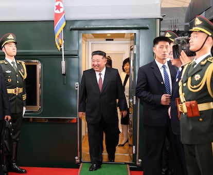 Kim Jong Un llega a Pekín, el 2 de septiembre.