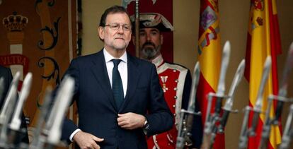 Mariano Rajoy durante el d&iacute;a de le hispanidad. 