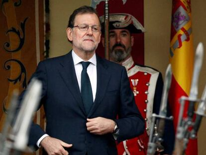 Mariano Rajoy durante el d&iacute;a de le hispanidad. 