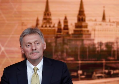 O porta-voz do Kremlin, Dmitri Peskov, em Moscou em 2019.