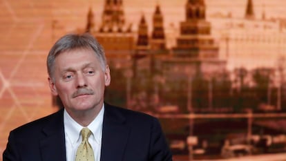 O porta-voz do Kremlin, Dmitri Peskov, em Moscou em 2019.