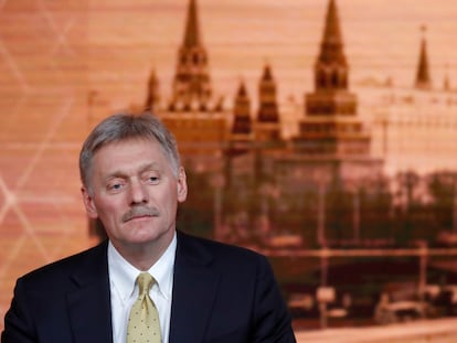 El portavoz del Kremlin, Dmitry Peskov, en Moscú en 2019.