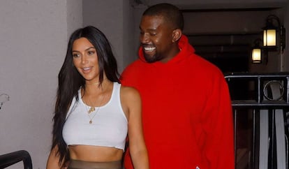 Kim Kardashian y Kanye West, el pasado julio.