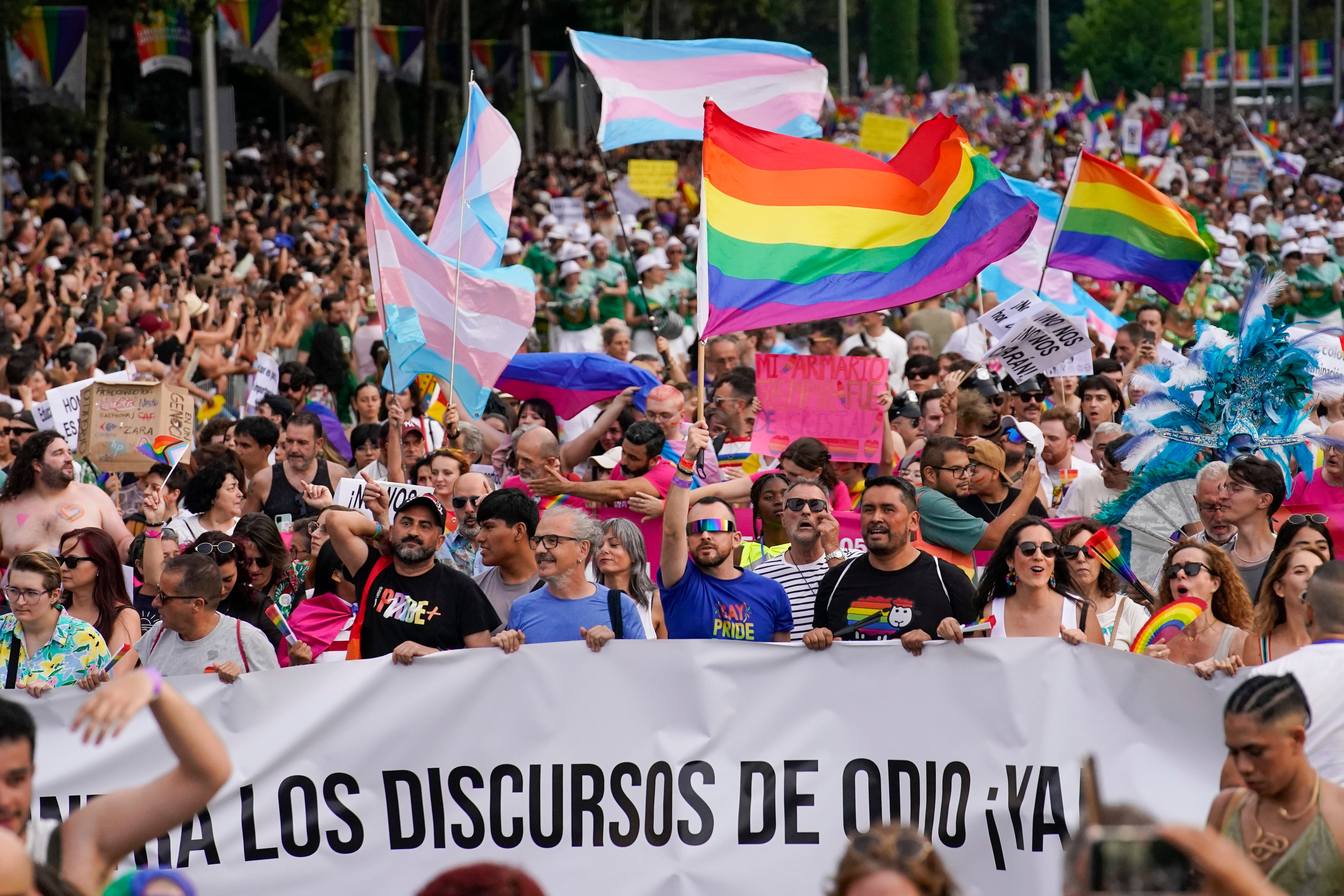Manifestantes en el Orgullo de Madrid del año pasado.