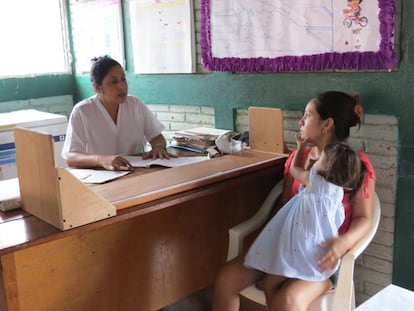 Un centro de salud en Nicaragua