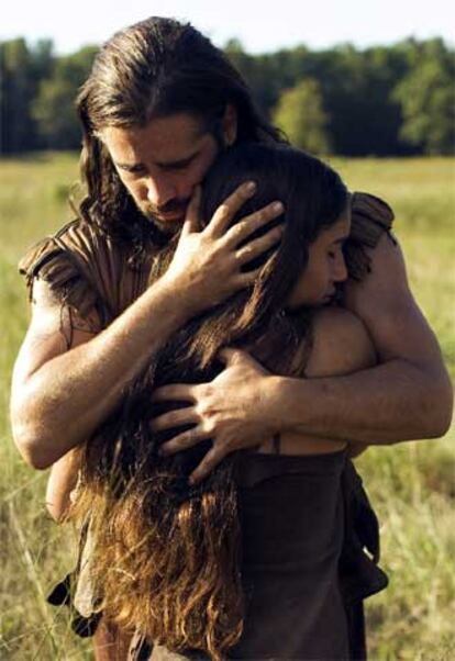 Colin Farrell y Q&#39;Orianka Kilcher en una imagen de <i>El nuevo mundo.</i>