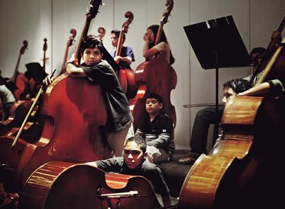 La orquesta en un descanso de 'El cascanueces'