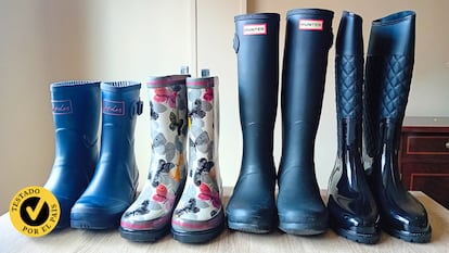Probamos y comparamos cuatro pares de botas de agua para mujer, de distintas marcas y estilos.