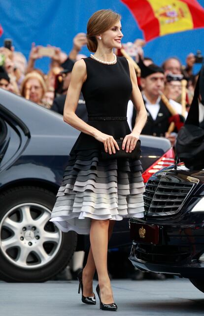 Letizia, en los premios Princesa de Asturias 2015.