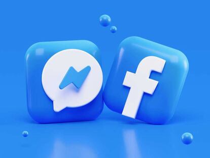 Logos de Messenger y Facebook