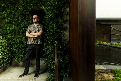 Mauro Entrialgo, en los jardines de la Fundación Juan March, en Madrid.