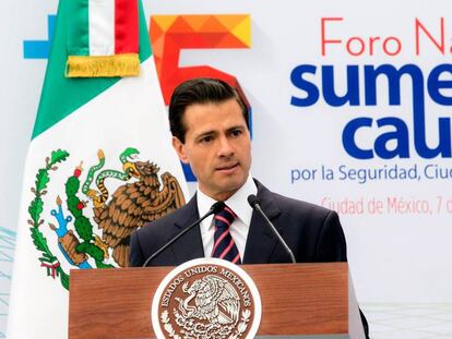 Peña Nieto durante el Foro Nacional sobre seguridad