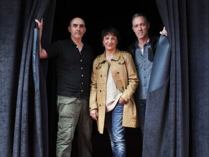 Los tres finalistas a mejor director de escena de los Premios Max: Alfredo Sanzol, Blanca Portillo y Miguel del Arco