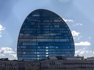 Edificio La Vela, sede del BBVA en Madrid.