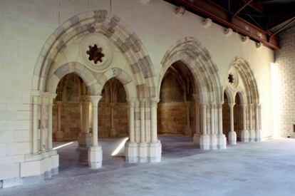 Reconstrucci&oacute;n de la capilla medieval del monasterio.