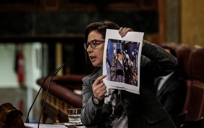 Ana Vázquez, durante su intervención.