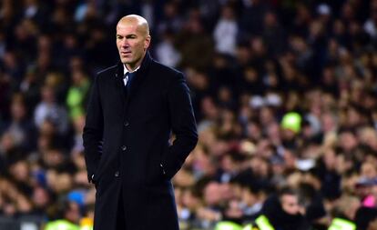 Zidane durante el partido.