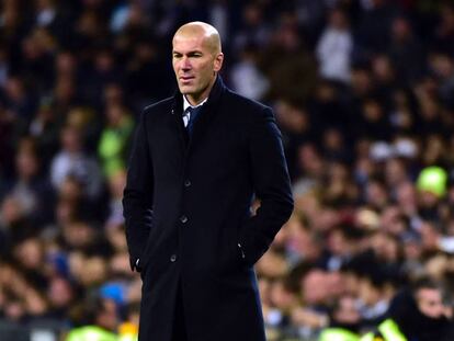 Zidane durante el partido.