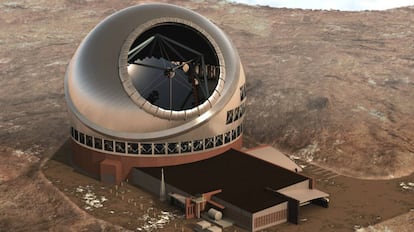Recreación del Telescopio de Treinta Metros.