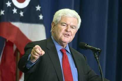 Gingrich, en un acto a principios de julio