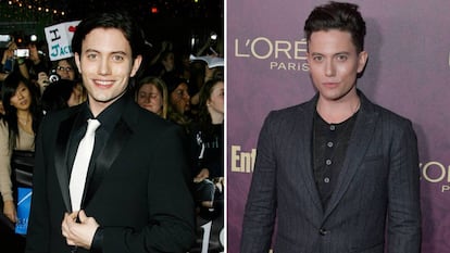 Jackson Rathbone, en 2008 (izquierda) y en 2018 (derecha).