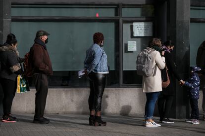 Oficina de extranjería de la calle Mallorca de Barcelona.