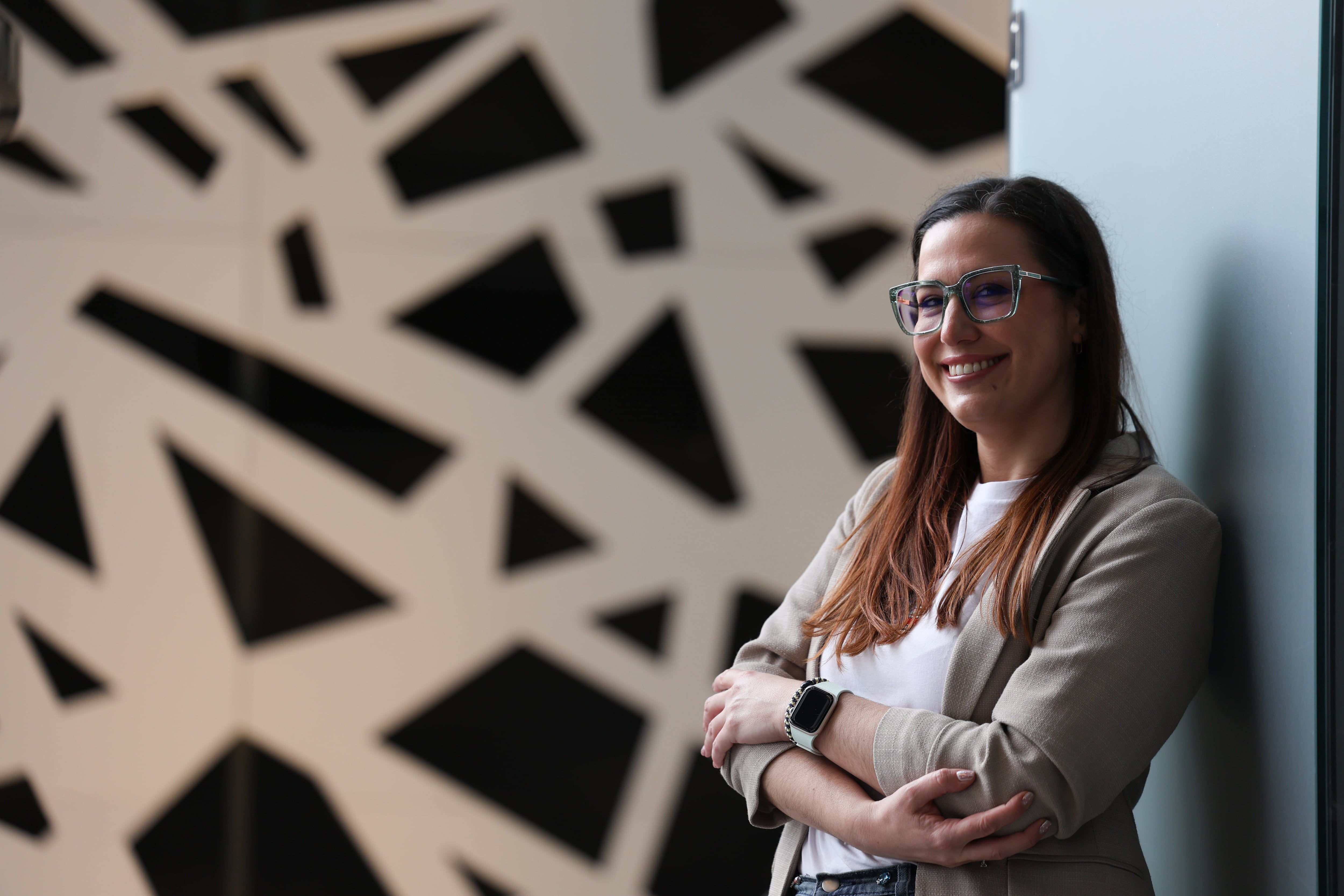 La especialista en psiquiatría infantil Beatriz Martínez, en la sede madrileña del Grupo Planeta el 9 de febrero.