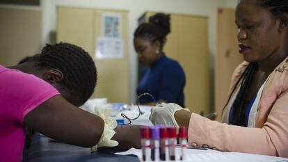 Uno de los centros dedicados al análisis y tratamiento del VIH en Blantyre, en el sur de Malawi.
