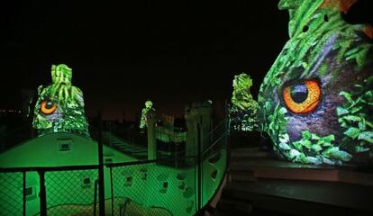 La azotea del edificio La Pedrera de Gaudí, en Barcelona.
