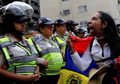 Una protesta en Caracas en mayo de 2017.