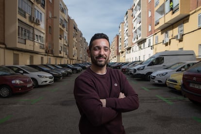 Adrián Pulido, en el Barrio del Pilar (Madrid).