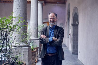 El escritor mexicano Juan Villoro, en Colegio Nacional.