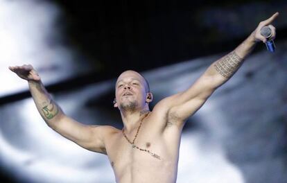 René Pérez, líder de Calle 13, en el pasado Rock in Rio en Madrid.