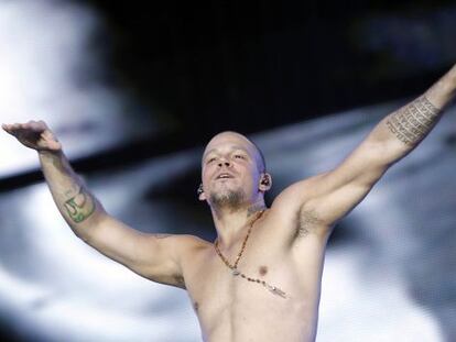 René Pérez, líder de Calle 13, en el pasado Rock in Rio en Madrid.