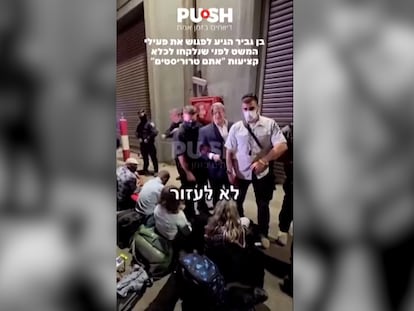 El ministro israelí Ben Gvir acusa a los detenidos de la flotilla de “terroristas”: “Vinieron por Gaza, porque apoyan el terrorismo”
