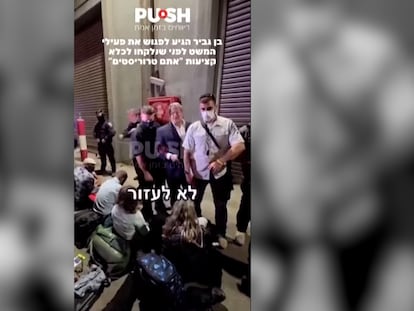 El ministro israelí Ben Gvir acusa a los detenidos de la flotilla de “terroristas”: “Vinieron por Gaza, porque apoyan el terrorismo”