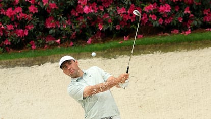 Scottie Scheffler, age 25, training in Augusta.