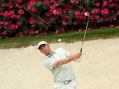 Scheffler, entrenándose en Augusta.