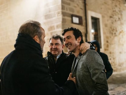 Martín Berasategui y Eneko Atxa, en el viaje de Madrid a Sevilla.