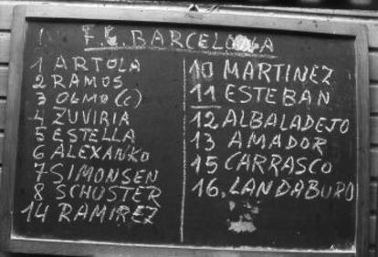 Alineación sin ‘9’ ante el Atlético.