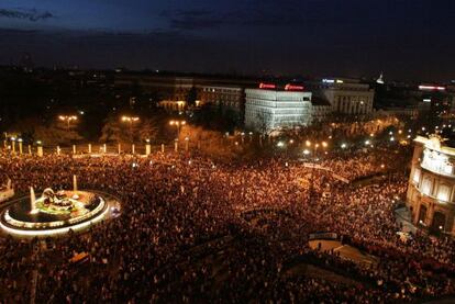 Manifestación del 13 enero de 2007 en Madrid, tras el atentado en la T-4.