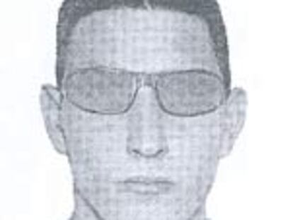 Retrato-robot del presunto 'aseisno del naipe'