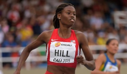 Candace Hill, en las semifinales del Mundial juvenil de Cali, en julio pasado.