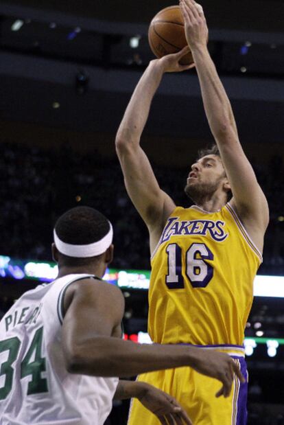 Pau Gasol, anoche.