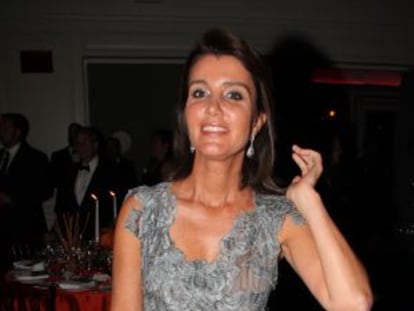 Liliana Godia, en la gala de la Hispanic Society of America, en Nueva York, en 2011.