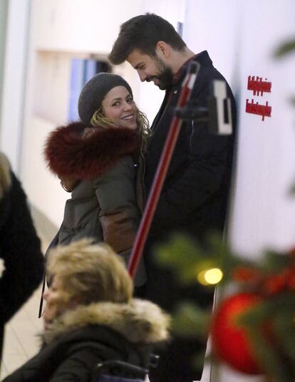 Shakira y Piqué en diciembre de 2017 en Nueva York.