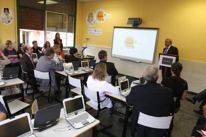 Un aula de innovación en la Escuela de Magisterio de Bilbao, en 2011.