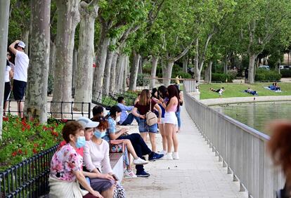 El Lago de la Casa de Campo, en Madrid, el pasado 7 de junio.