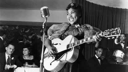 Fotograma de un documental de la cadena PBS dedicado a Sister Rosetta Tharpe.